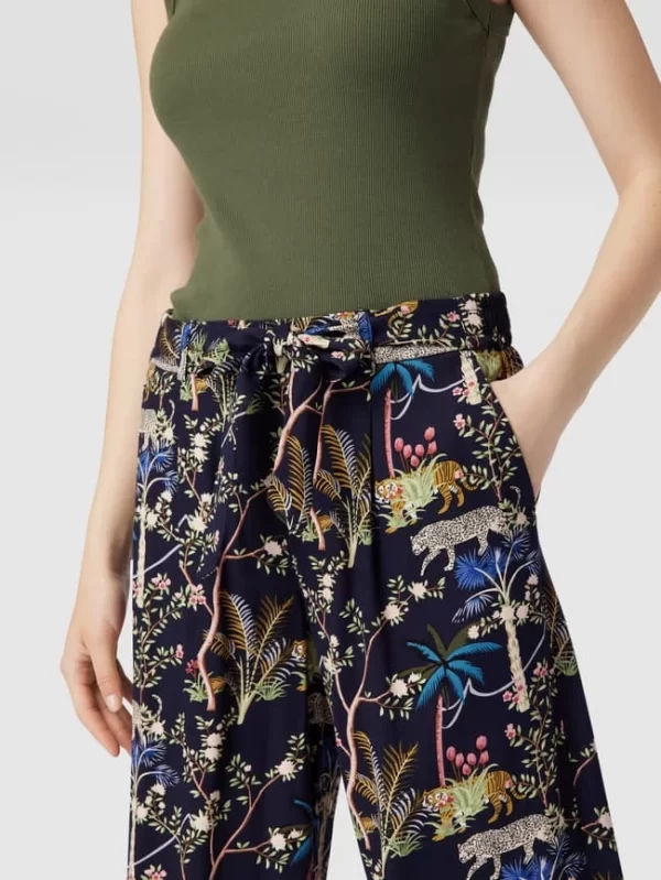 Christian Berg Woman Culotte Mit Allover-Muster – Dunkelblau 4