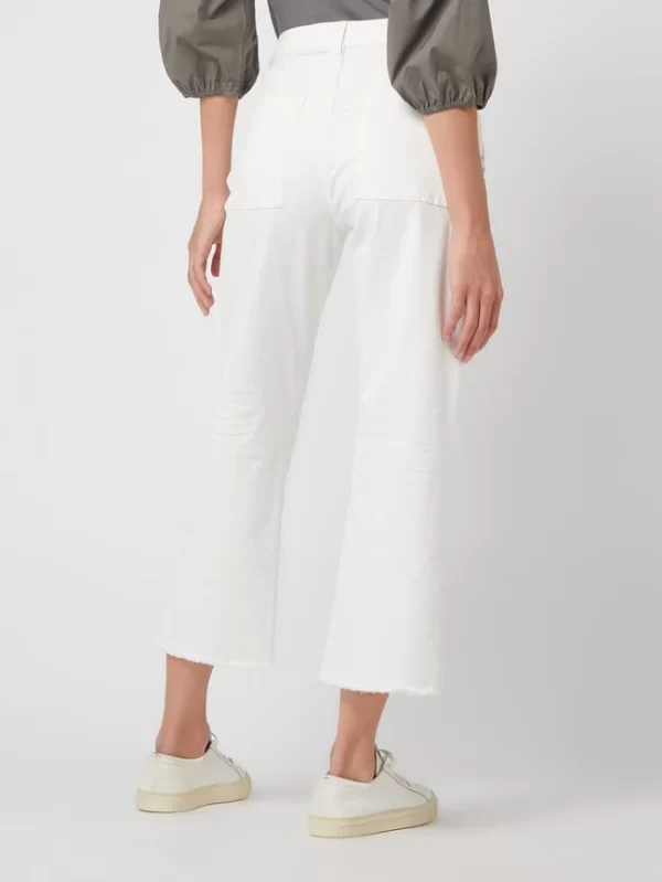 Opus Cropped Jeans Mit Stretch-Anteil Modell ‘Marny’ – Offwhite 6