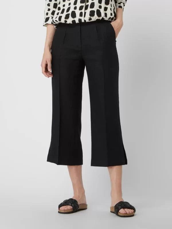 Taifun Culotte Aus Leinen – Schwarz 5