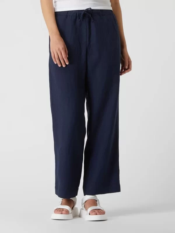 Zerres Schlupfhose Mit Leinen-Anteil – Blau 5