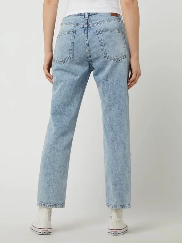 Jake*s Casual Straight Fit Jeans Aus Baumwolle – Hellblau Meliert 7